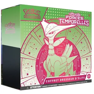 Comparateur de prix : Pokemon Coffret dresseur d'élite Pokémon Écarlate et Violet - Forces Temporelles