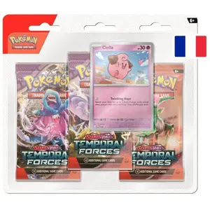 Pokemon Carte à collectionner Pokémon EV05 Forces Temporelles Pack 3 boosters