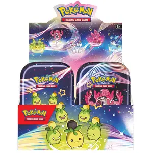 Comparateur de prix : POEMOTU DISPLAY DE 10 MINI TIN BOX DESTINEES DE PALDEA EV 4.5 / CARTE POKEMON VF