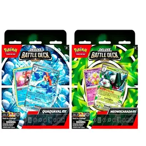 Asmodee Pokemon Trading Card Game Deck De Combat Deluxe Meowscarada Ex Et Quaquaval Ex