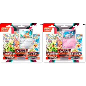 Asmodee POKÉMON JCC - ÉCARLATE ET VIOLET - PACK BLISTER DE 3 BOOSTERS FLAMMESVendu parkaufland