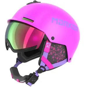 Casque Marker Vijo+ rose fuchsia avec lentille miroir verte pour enfant - 47-51 pas cher
