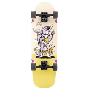 Skate cruiser - LANDYACHTZ - Tugboat Flippy Wb 8.6 - Blanc - Mixte - 4 roues pas cher