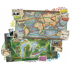 Les aventuriers d'Asmodee dans le train ! Jeu de société Autour du monde pas cher