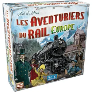 Asmodee Days of Wonder Jeu de stratégie Les Aventuriers du Rail Europe 15ème Edition Anniversaire pas cher