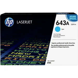 Comparateur de prix : HP 643A - cyan - original - LaserJet - cartouche de toner (Q5951A)