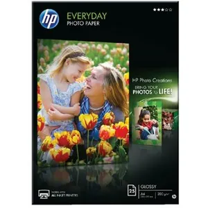 Comparateur de prix : Papiers - HP - Papier photo A4 brillant Everyday - 25 feuilles Q5451A
