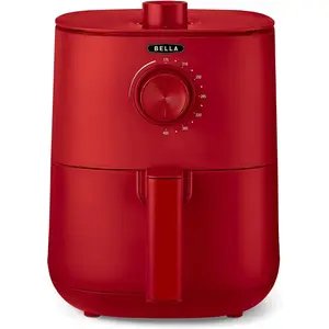 Comparateur de prix : BELLA Friteuse à Air Manuelle de 3 L, Multifonction 5-en-1 avec Plateau et Panier Antiadhésifs Amovibles et Lavables au Lave-vaisselle, 1400 Watts, Rouge Mat