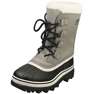 Comparateur de prix : Bottes Sorel Caribou - Femme - Cuir - Gris - Haute - Imperméable