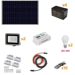 Comparateur de prix : Kit Îlot Photovoltaïque 160W - Kit avec panneau solaire, contrôleur de...