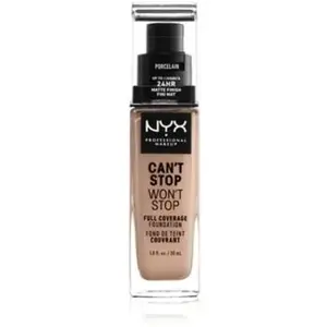 Comparateur de prix : NYX Nyx Can?T Stop Won?T Stop Full Coverage Foundation Porcelain 30ml