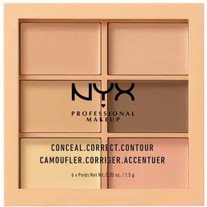 NYX Professional Makeup 3C Conceal, Correct, Contour Palette anti cerne 10 g pas cher