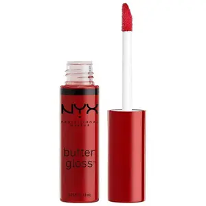 NYX Professional Makeup Butter Gloss brillant à lèvres teinte 20 Red Velvet 8 ml pas cher