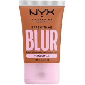 NYX PROFESSIONAL MAKEUP Fond de teint effet flouté - Bare With Me Blur - 14 Medium Tan - 30 ml pas cher