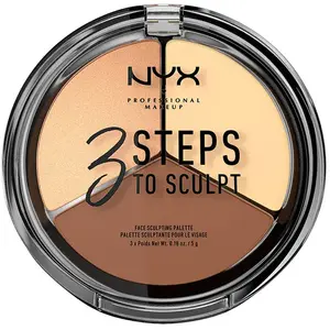 Comparateur de prix : NYX Professional Makeup 3 Steps To Sculpt face sculpting palette #light