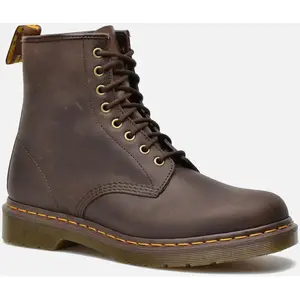 Comparateur de prix : Bottes Doc Martens 1460 en cuir brun foncé pour adulte - Lacets - Haute