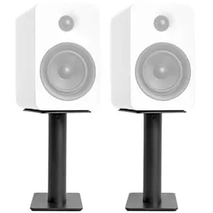 Kanto SP9 Universal Desktop Speaker Stands - 9 inch - 2 Pack - Steel (Black) pas cher