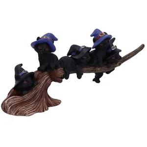 Comparateur de prix : Nemesis Now Purrfect Figurine de Chat Noir et bâton de Balai sorcière 27,5 cm