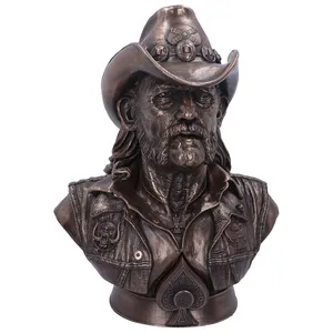 Nemesis Now Buste Lemmy sous Licence Officielle Motorhead, Bronze, 35 cm