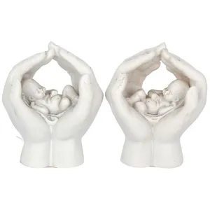 Comparateur de prix : Nemesis Now Lot de 2 abris 7 cm, Blanc