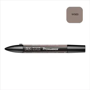 Winsor & Newton Marqueur à alcool double pointe Promarker Gris Chaud 4 pas cher