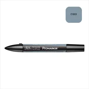 Winsor & Newton Marqueur à alcool double pointe Promarker Gris glacé 4 pas cher