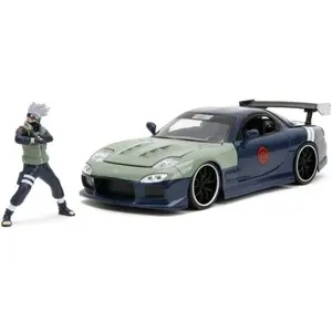 1/24 Mazda Rx-7 W -kakashi Figure Blue Hollywood Rides 1995
