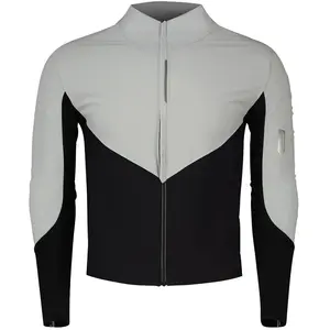 Maillot Q36.5 Dottore Hybrid Que manches longues gris noir, Taille XL