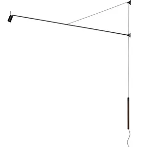 Comparateur de prix : NEMO lampe murale SWAN (Noir mat - Aluminium)