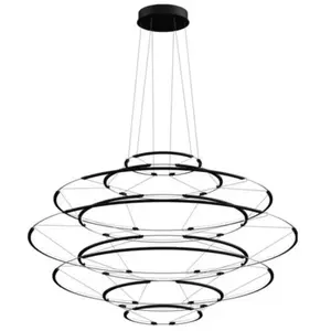 NEMO lampe à suspension DROP 9 (Black matt textured - Aluminium)Vendu parmyareadesign
