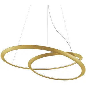 NEMO lampe à suspension KEPLER (Uplight / Or 2700K - Aluminium verni)