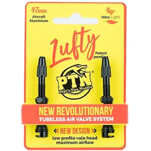 Ptn Soupapes Lufty Ultralight Presta Tubeless 47 mm pas cher