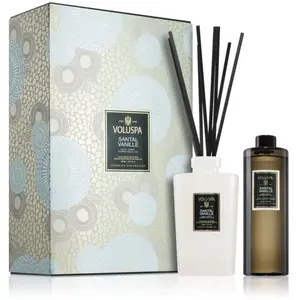 VOLUSPA - Santal Vanille REED DIFFUSER Set Diffuseurs et parfums d'int... pas cher