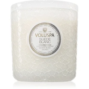 VOLUSPA Maison Blanc Suede Blanc bougie parfumée 850 g pas cher