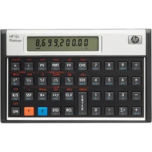 HP - F2231 - 12c Platinum Calculatrice financière Noir
