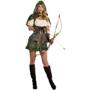 Comparateur de prix : Amscan costume Robin des Bois dames marron/vert taille M