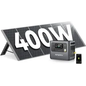 Comparateur de prix : AFERIY Générateur Solaire 2400W, 2048Wh LiFePO4 Centrale Électrique Portable avec Panneaux Solaire 400W,APP,UPS,BMS