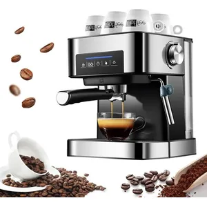 Machine à expresso - QINGQUE - 20BAR-Semi-automatique - 16 L - Buse va... pas cher