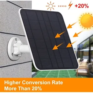 Panneau Solaire pour Camera Surveillance WiFi Exterieure sans Fil Batt...Vendu parcdiscount