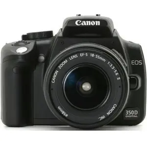 Reflex EOS 350D - Noir + Canon Zoom Lens EF-S 18-55mm f/3.5-5.6II f/3.... pas cher