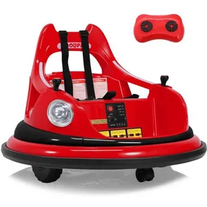 Voiture électrique pour enfants - ORYXEARTH - Auto-tamponneuse - Batterie 12V - Vitesse 2-6 km/h - Rouge