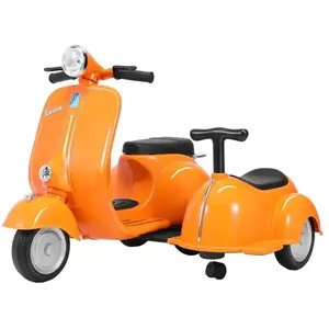 Vespa scooter moto électrique double pour enfants - ORYXEARTH - Orange... pas cher