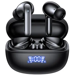 Écouteurs Bluetooth 5.4 Avec Réduction De Bruit - IPX7 Étanche, Micro Intégré, 50h D'Autonomie, Léger, Pour Sport (Blanc)