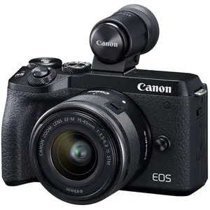 EOS M6 Mark II - Noir + Canon EF-M 15-45mm f/3.5-6.3 IS STM f/3.5-6.3 pas cher