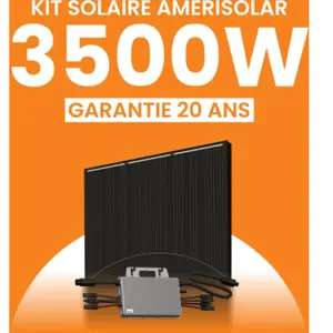 Kit solaire  3500Wc Amerisolar - Micro-onduleur TSUN