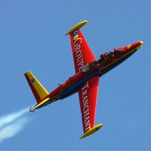 Vol en Avion de chasse Fouga au Mont-Saint-Michel