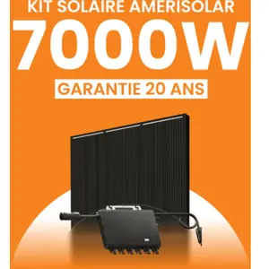 Kit solaire  7000Wc Amerisolar - Micro-onduleur TSUN