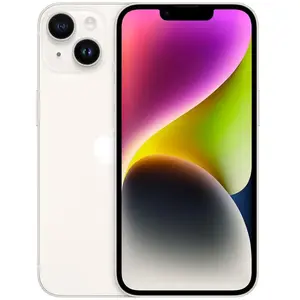 Apple iPhone 14 128 Go - Lumière Stellaire - Débloqué pas cher