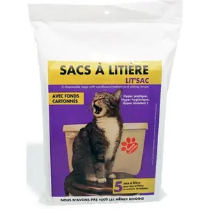 Sacs à litière pour chat avec fond cartonné - Lit'sac PM pas cher