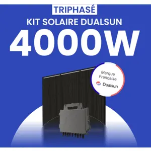 Kit Solaire DualSun 4000W Triphasé - Micro onduleurs APSVendu parmon-kit-solaire